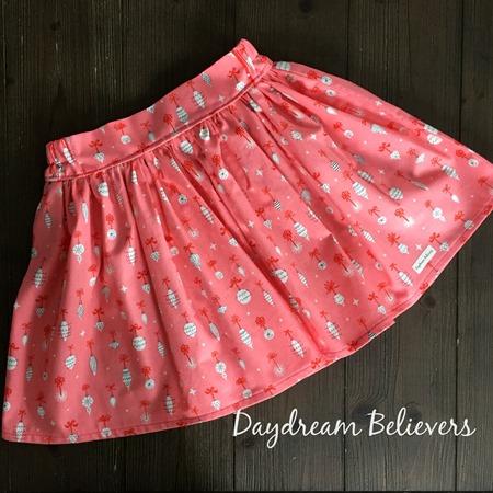 Christmas ETTA Skirt in Retro Ornaments by Daydream Believers