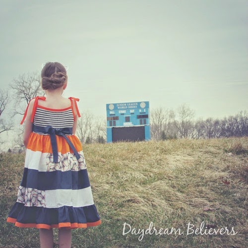 Daydream Believers for Create Kids Couture. The Ainsley Dress. Detroit Tigers Spirit Wear for Girls