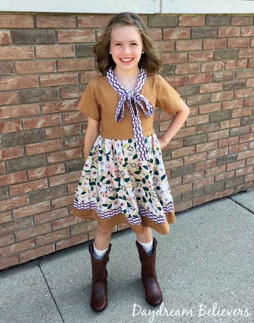 Daydream Believers Designs for CKC Talia Tie Neck Dress for Girls