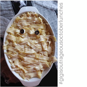 Halloween Dinner Inspiration Mummy Fettucini Alfredo AMAZING