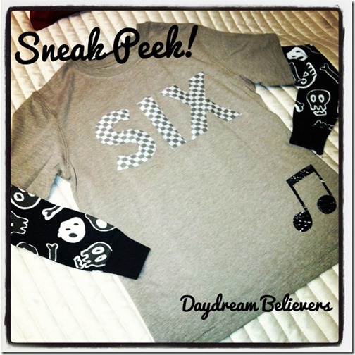 skater boy 6th birthday shirt