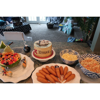 Pirate Theme Lunch Menu for Birthday Party of Camp