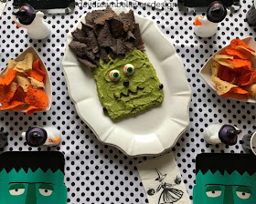 Frankenstein Guacamole is Awesome for Halloween.