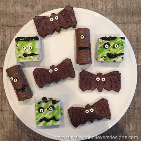 Semi Homemade! Fun Halloween treats made from packaged lunch cakes! LOVE!