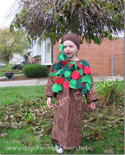 handmade apple tree halloween costume