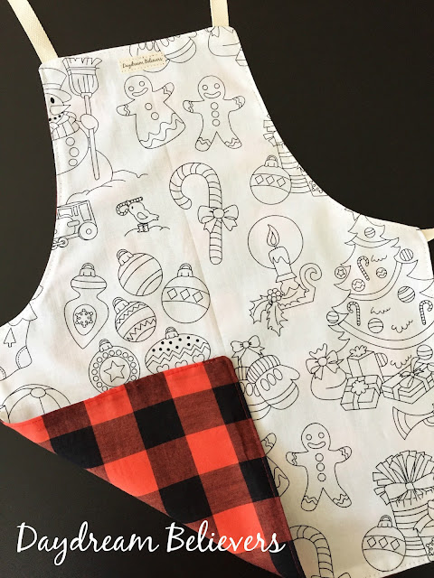 Kids Reversible Apron handmade by Daydream Believers Designs