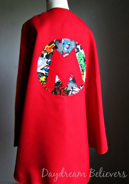 Personalized Superhero Dress Up Cape for Boys and Girls Fully Lined Handcrafted in the USA by Daydream Believers Designs