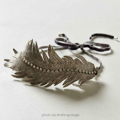 Anthropologie Knock Off. DIY Silk Feather Headband. Beautiful for weddings, parties, photographs